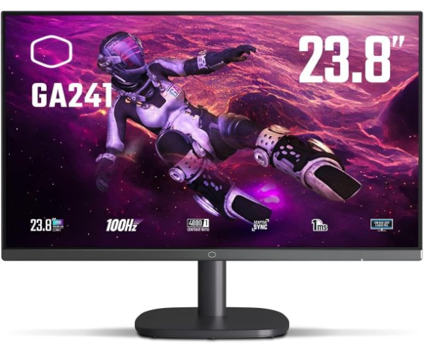 מסך גיימינג Cooler Master GA241 23.8 VA FHD 100hz high contrast